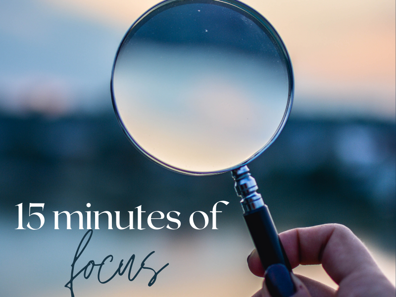 Writing Coach Podcast 112: 15 minutes of focus