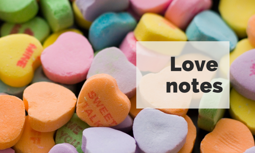 The Writing Coach Podcast 143: Love notes